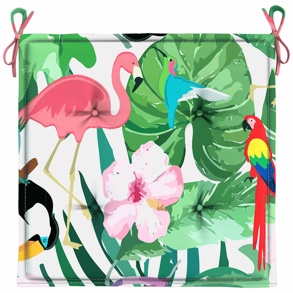 Garden Chair Cushions 4 pcs. Multicolored 50x50x4 cm Fabric