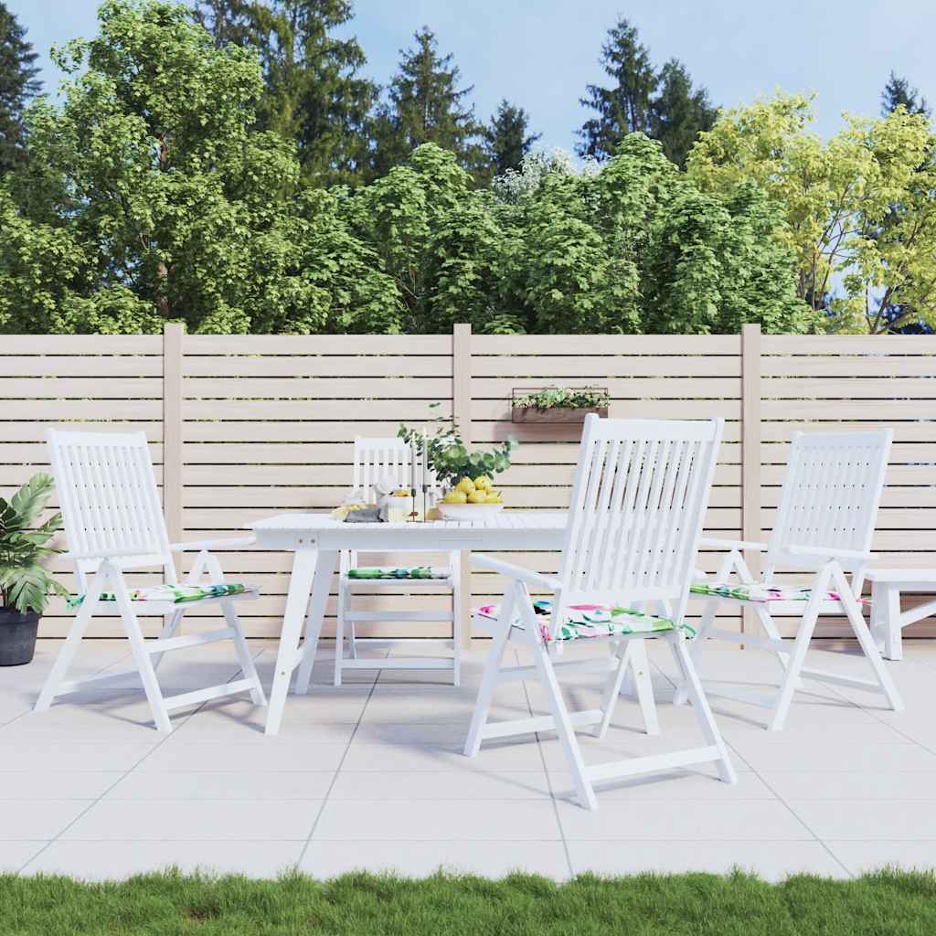 Garden Chair Cushions 4 pcs. Multicolored 50x50x4 cm Fabric