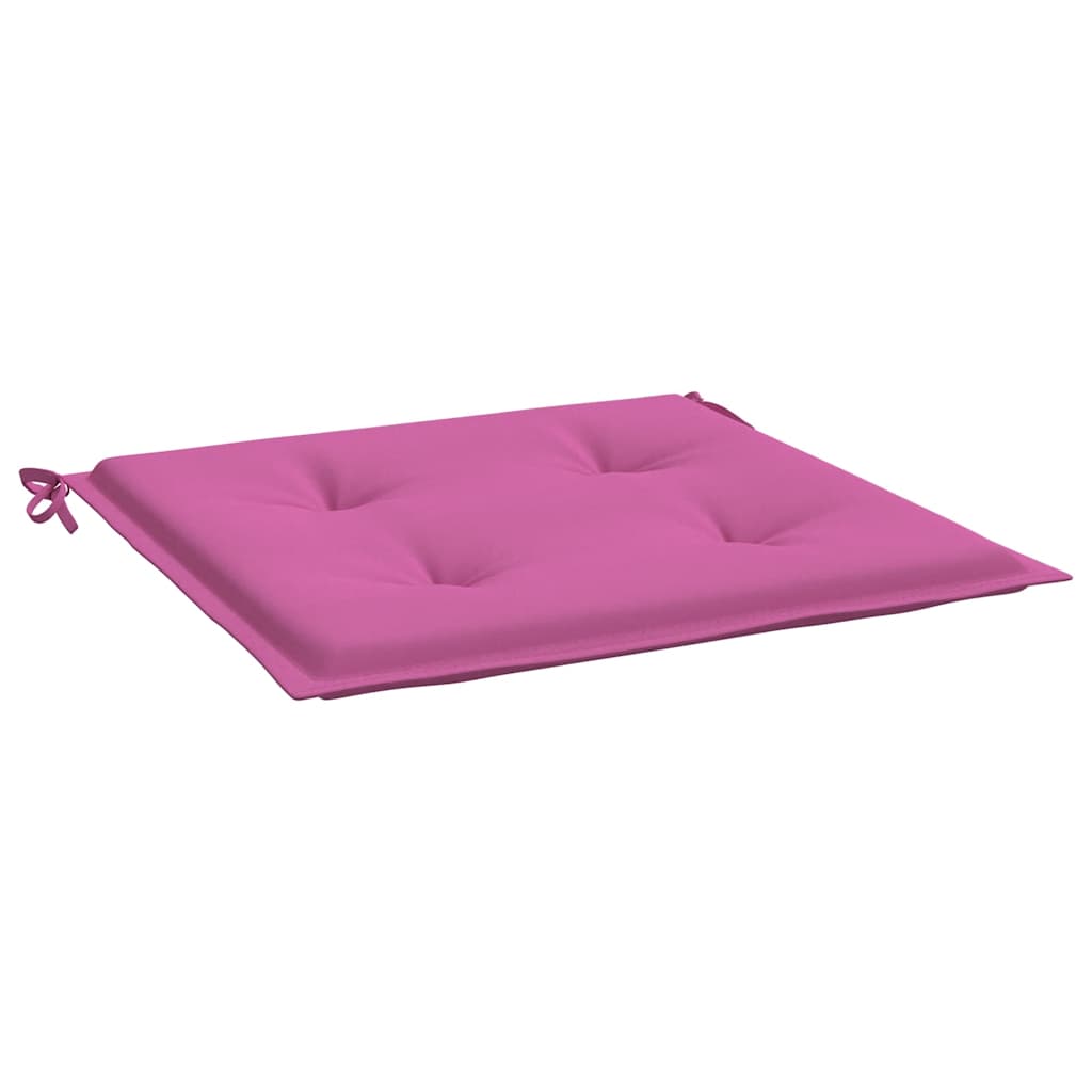 Coussins pour chaises de jardin 6 pcs Rose 50x50x4 cm Tissu