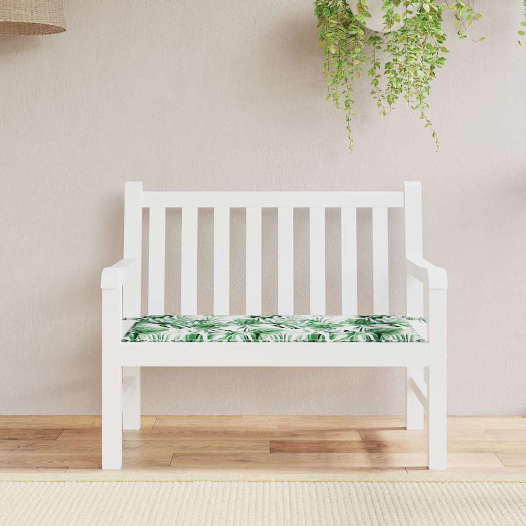 Chair Cushion Leaf Leaf Pattern 100 x 50 x 3 cm Oxford Fabric