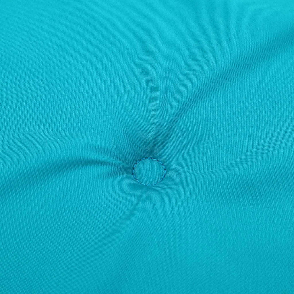 Chair Cushion Plain Turquoise 100 x 50 x 3 cm Oxford Fabric