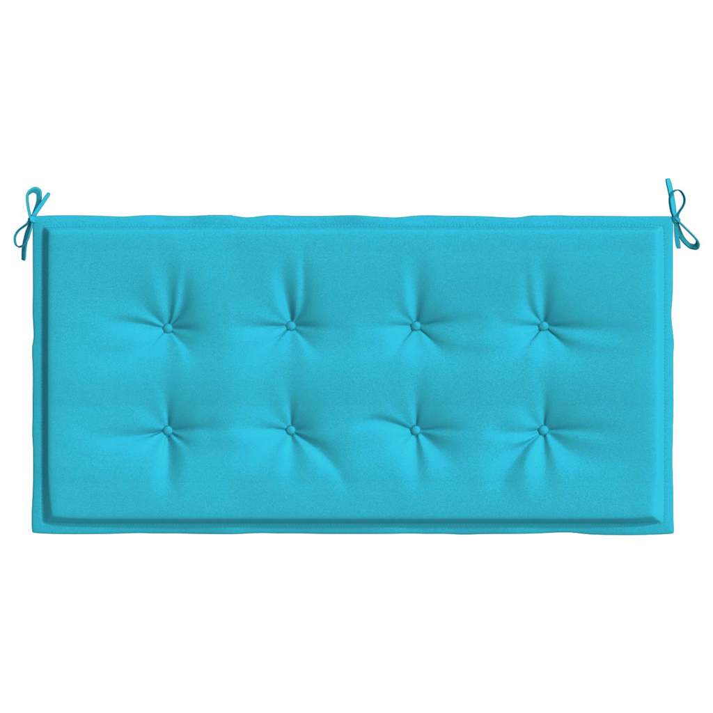 Chair Cushion Plain Turquoise 100 x 50 x 3 cm Oxford Fabric