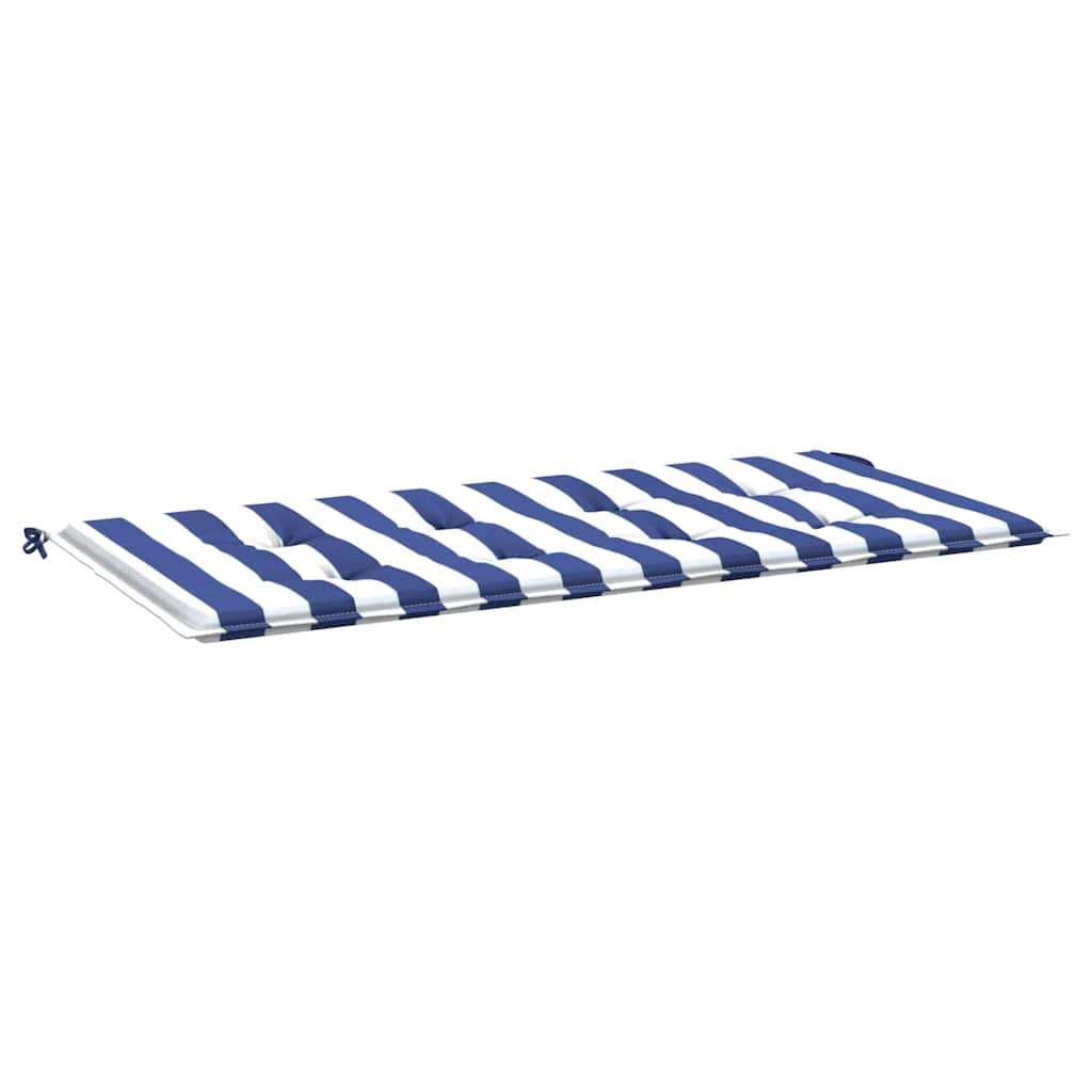 Garden Bench Cushion Blue & White Striped 120x50x4 Oxford Fabric