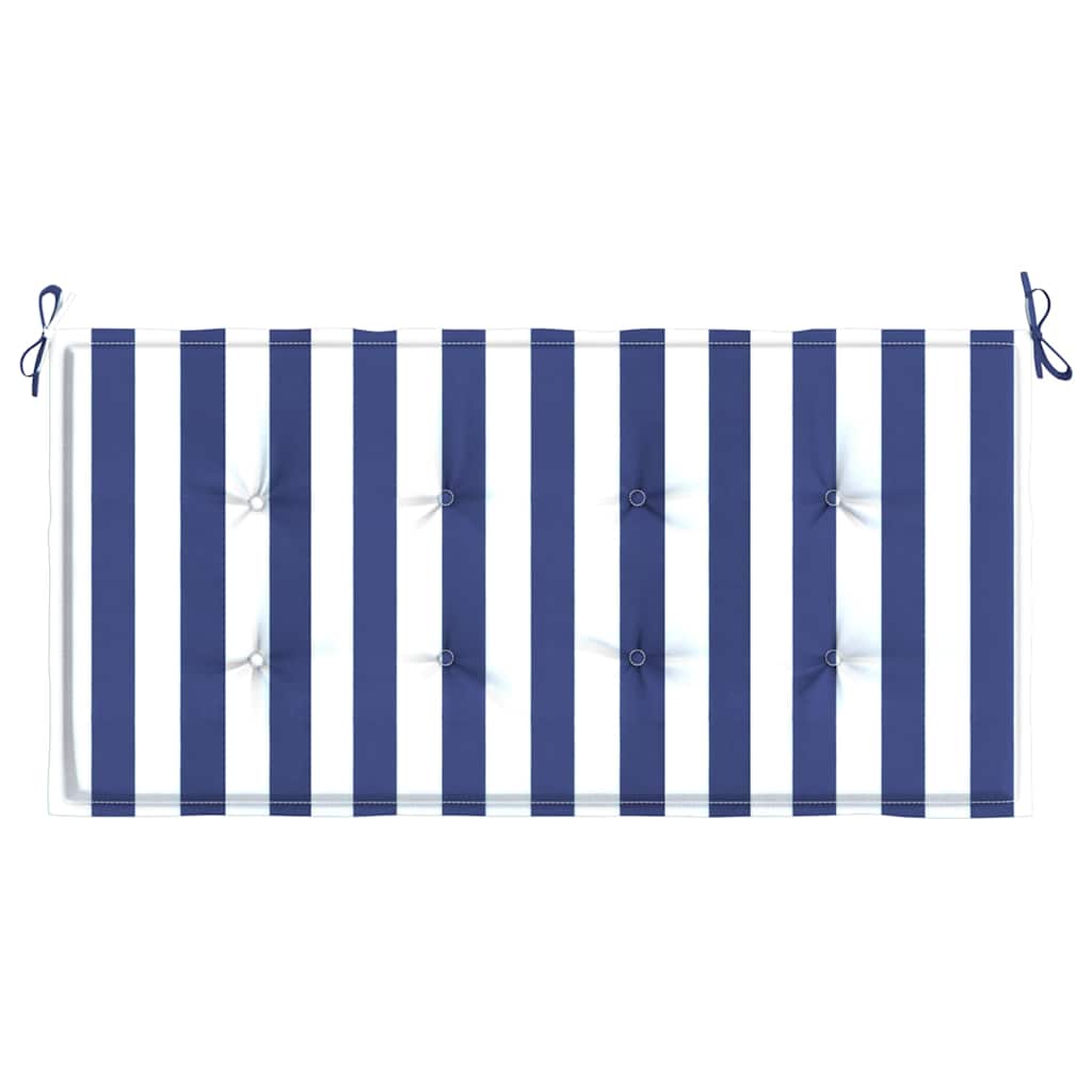 Garden Bench Cushion Blue & White Striped 120x50x4 Oxford Fabric