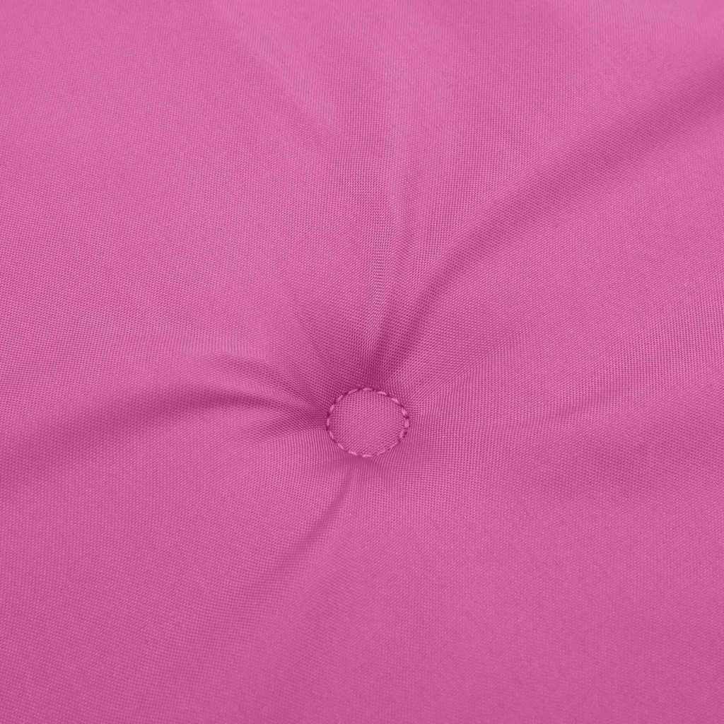 Chair Cushion Solid Pink 120 x 50 x 3 cm Oxford Fabric