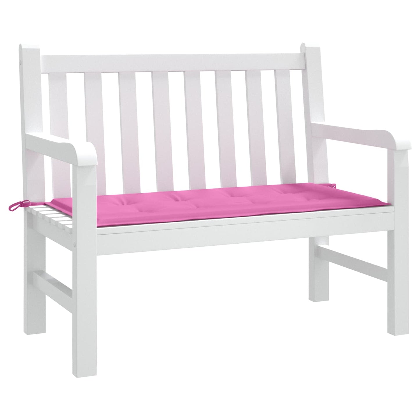 Chair Cushion Solid Pink 120 x 50 x 3 cm Oxford Fabric