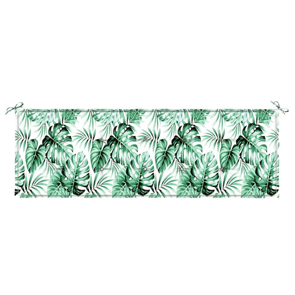 Coussin de banc Feuille Motif feuille 150 x 50 x 3 cm Tissu Oxford