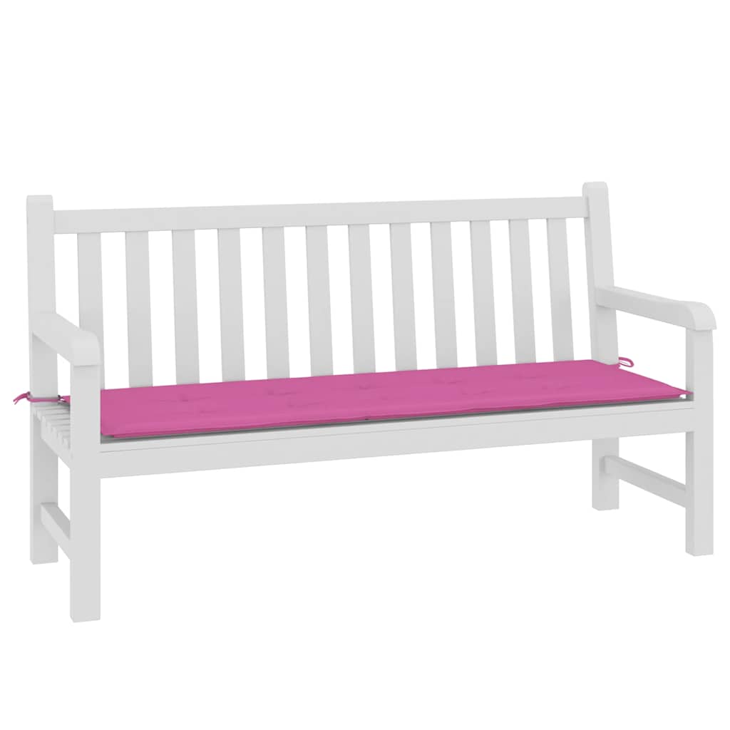 Coussin de banc de jardin rose 150x50x4 cm Tissu Oxford