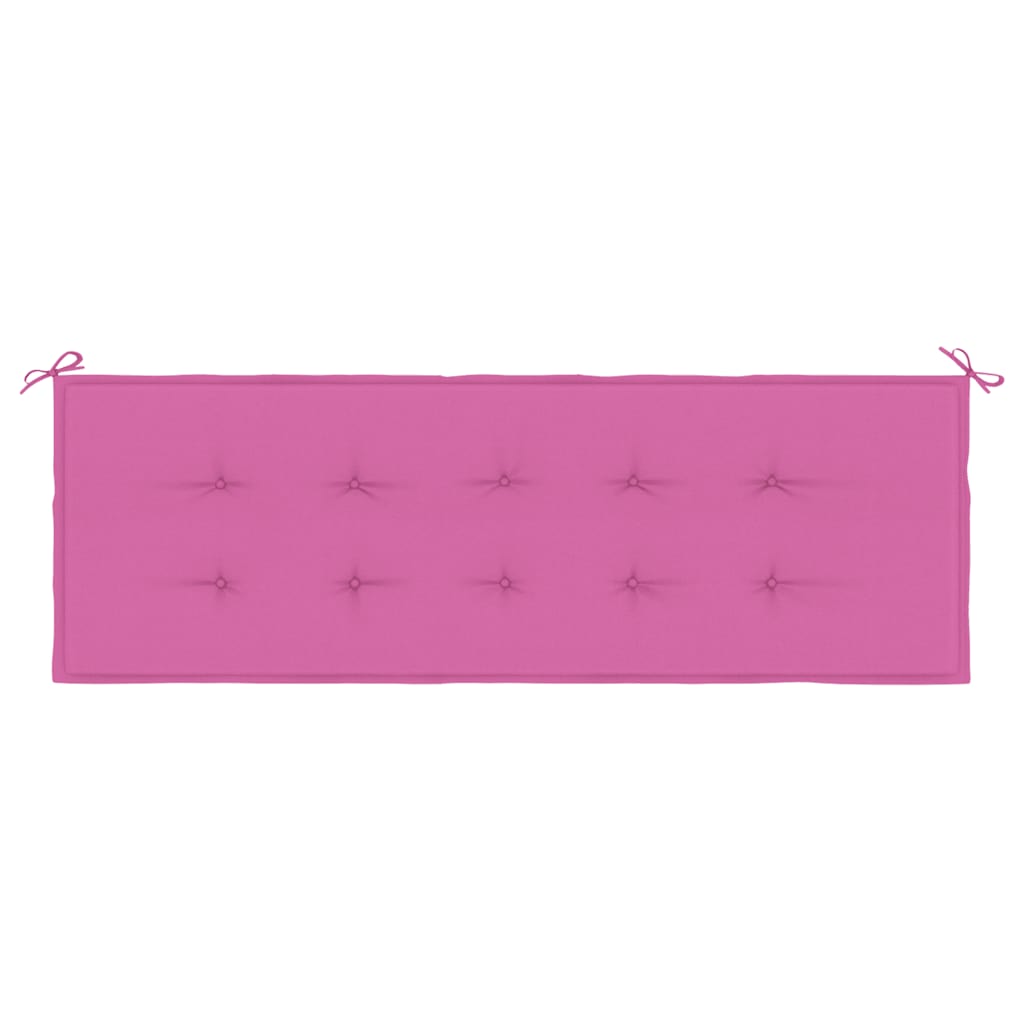 Coussin de banc de jardin rose 150x50x4 cm Tissu Oxford
