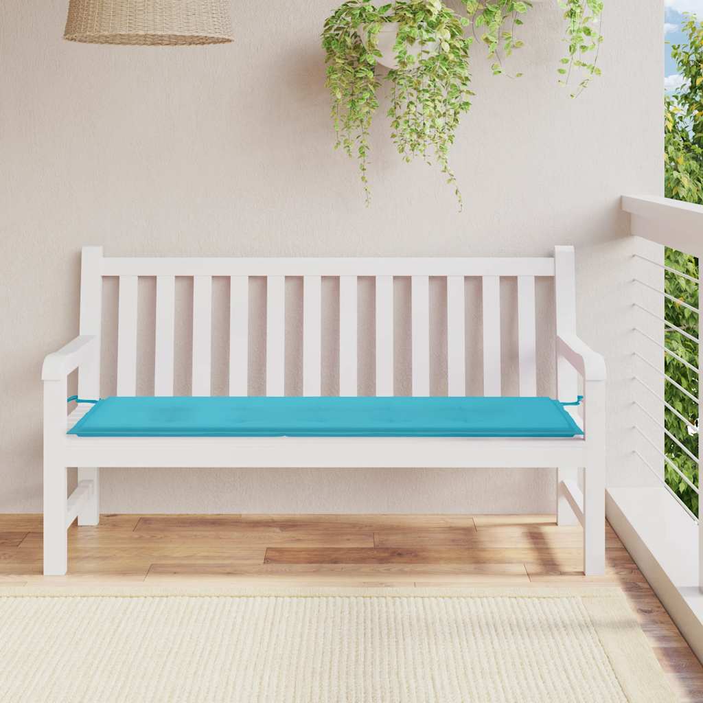 Coussin pour banc de jardin Turquoise 150x50x4 cm Tissu Oxford