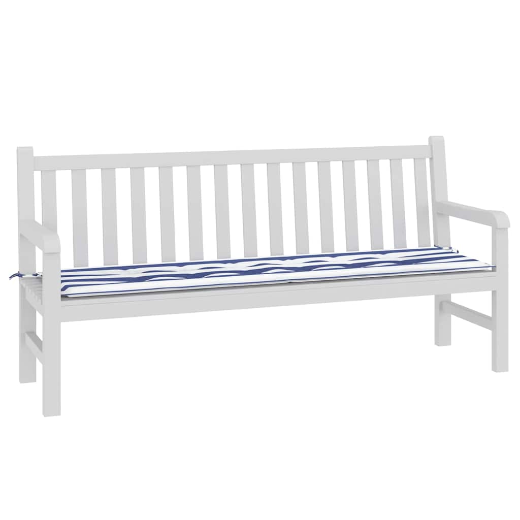Bankpolster Schwarz kariert 150 x 50 x 3 cm Oxford-Stoff