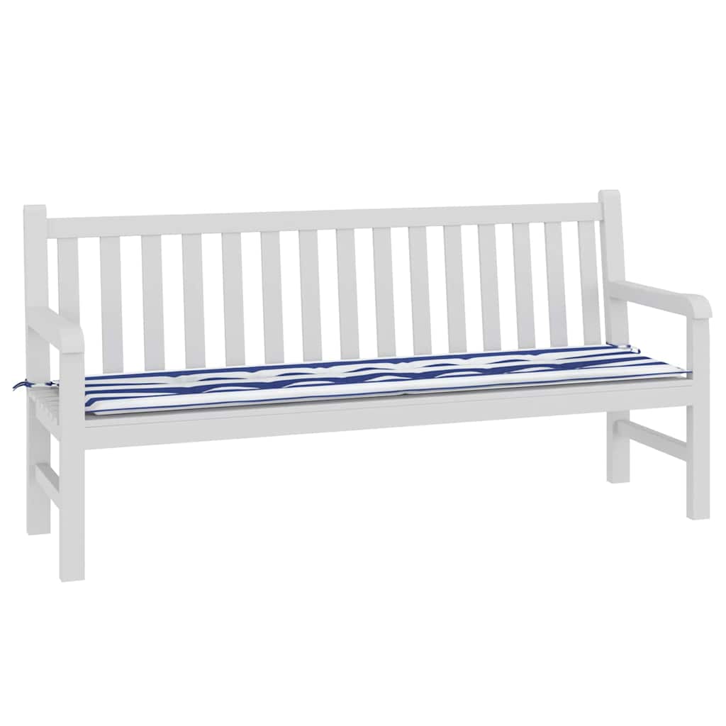 Bankpolster Schwarz kariert 150 x 50 x 3 cm Oxford-Stoff