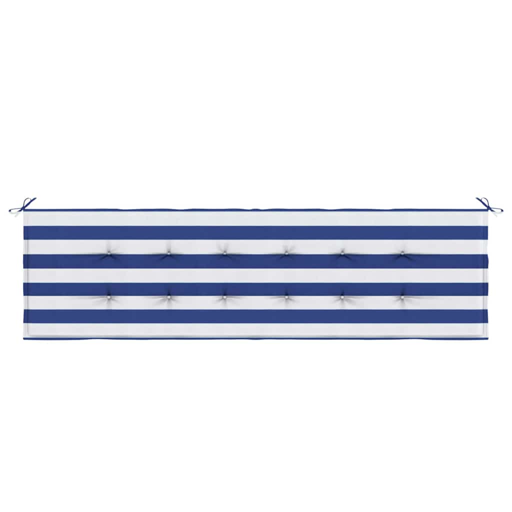 Bankpolster Schwarz kariert 150 x 50 x 3 cm Oxford-Stoff