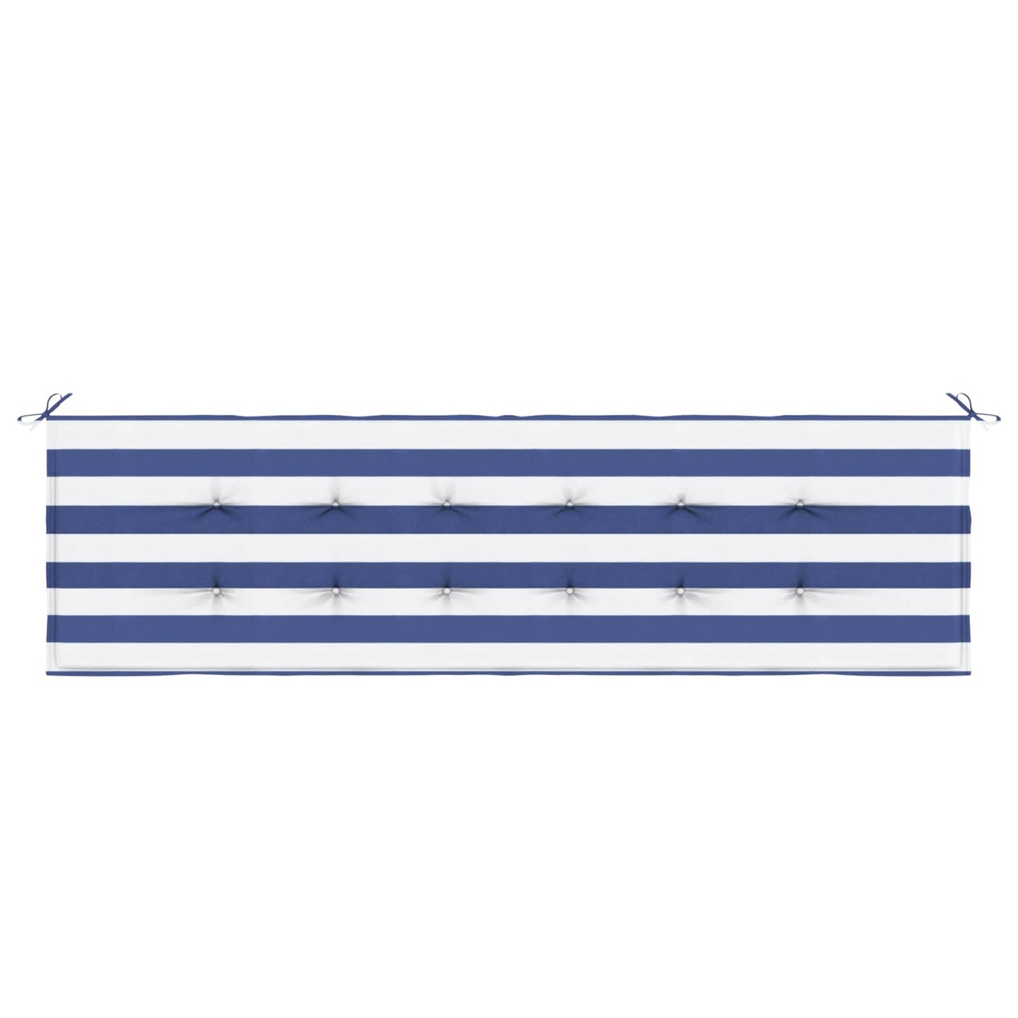 Bankpolster Schwarz kariert 150 x 50 x 3 cm Oxford-Stoff