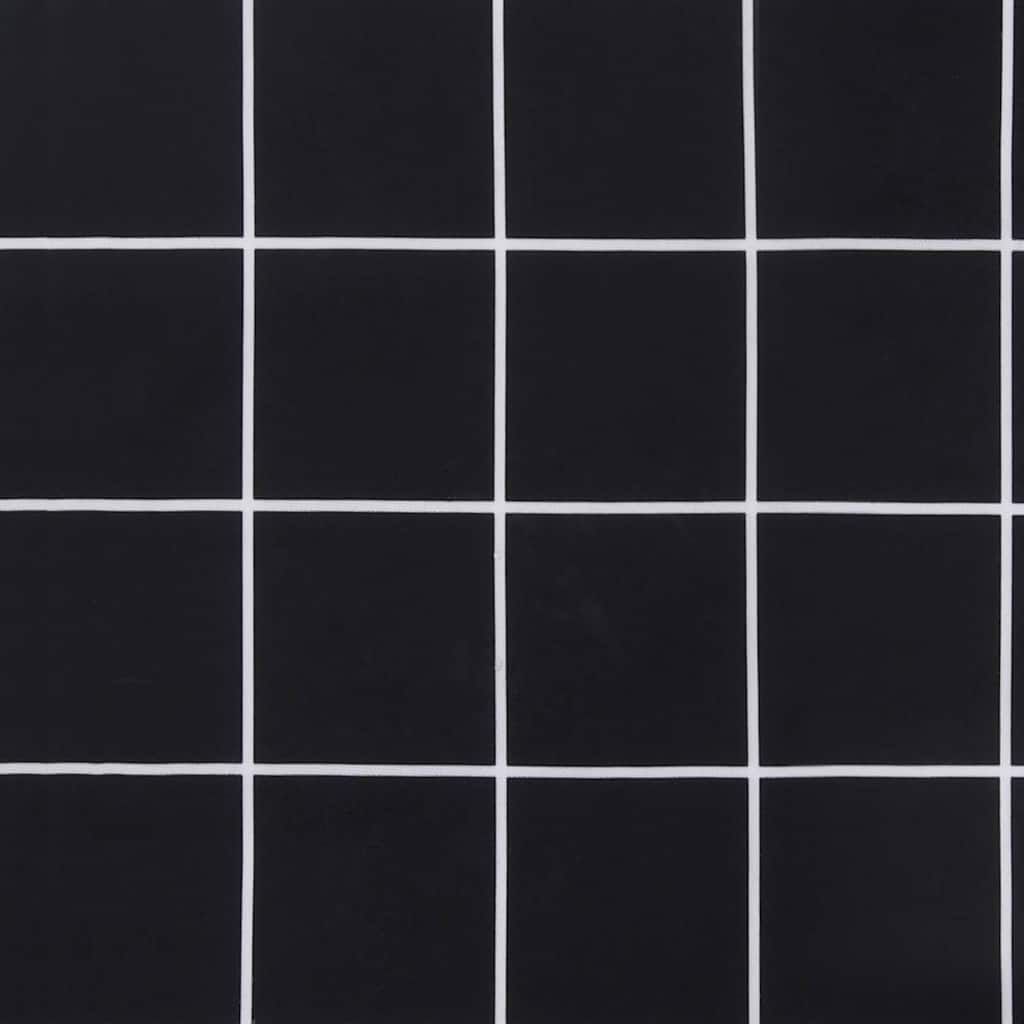 Bench Cushion Black Plaid 150 x 50 x 3 cm Oxford Fabric