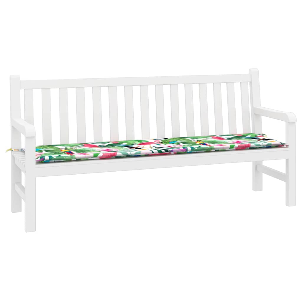 Floral Bench Cushion Multicolored 150 x 50 x 3 cm Oxford Fabric
