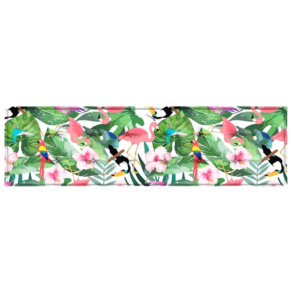 Floral Bench Cushion Multicolored 150 x 50 x 3 cm Oxford Fabric