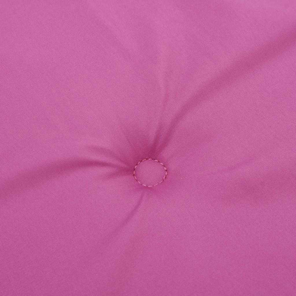 Coussin de banc uni rose 150 x 50 x 3 cm en tissu Oxford