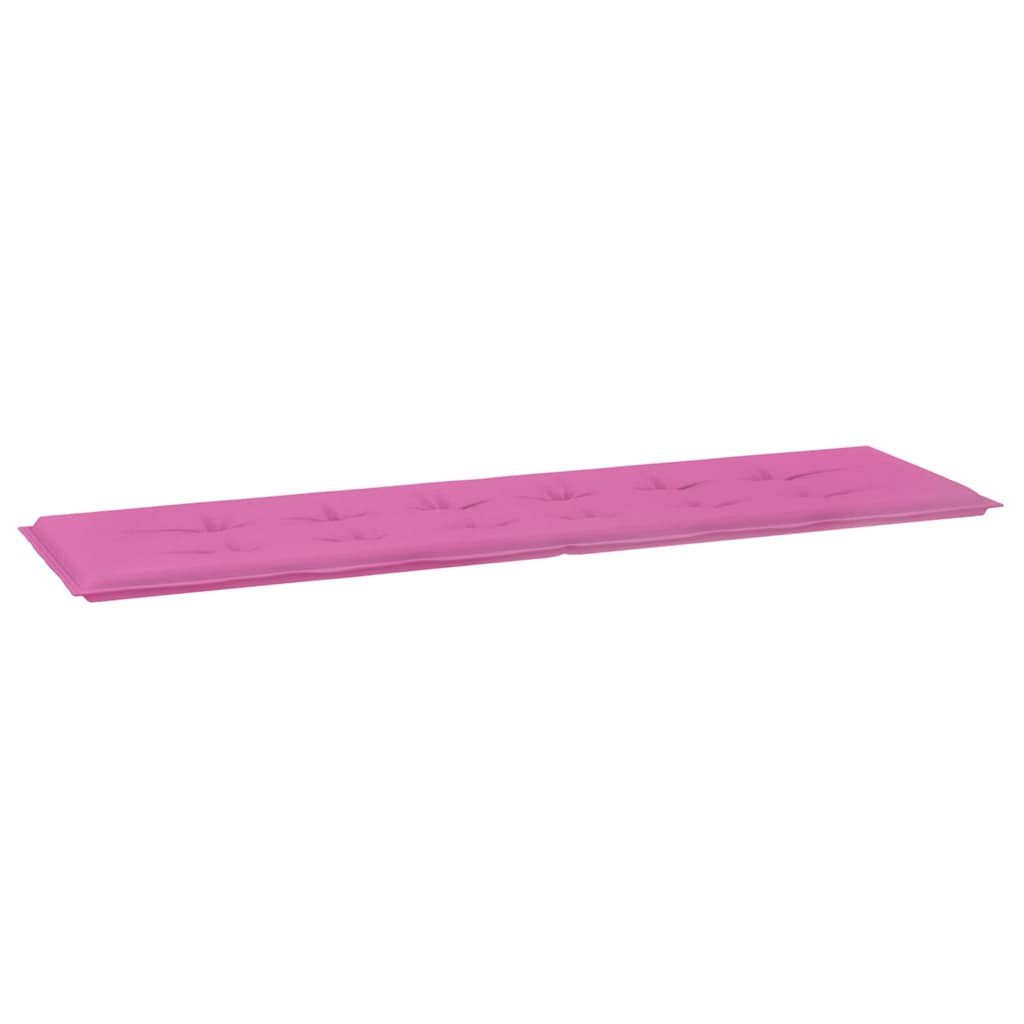 Coussin de banc uni rose 150 x 50 x 3 cm en tissu Oxford