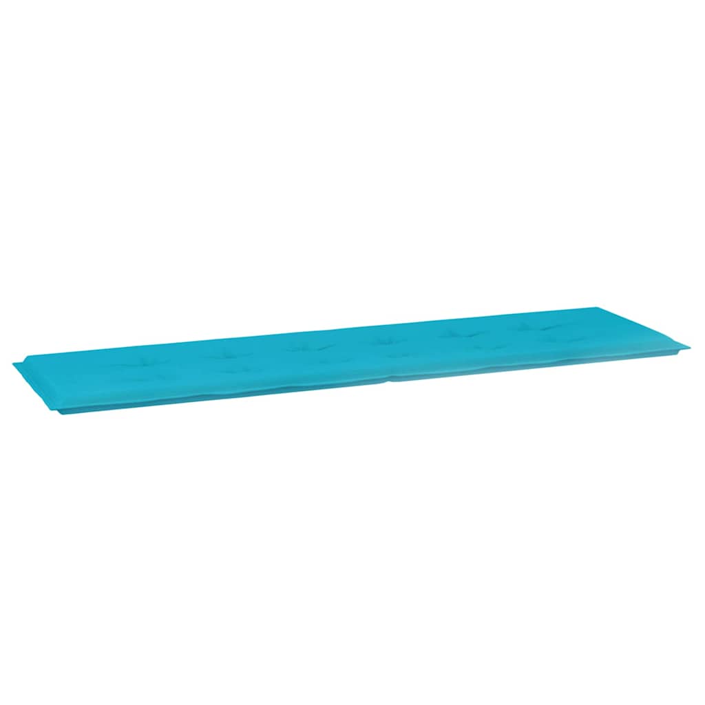 Coussin de banc uni turquoise 150 x 50 x 3 cm tissu Oxford