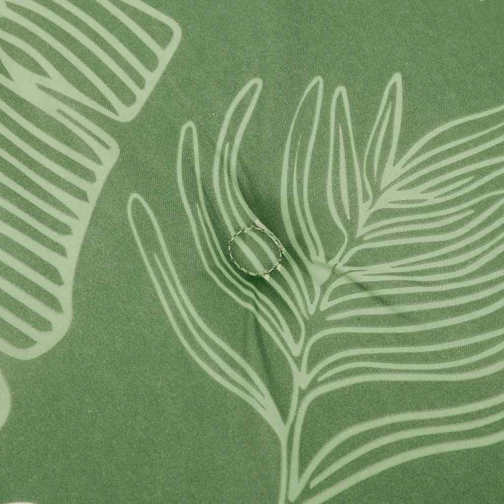Garden Bench Cushion Leaf Pattern 200x50x4 cm Fabric