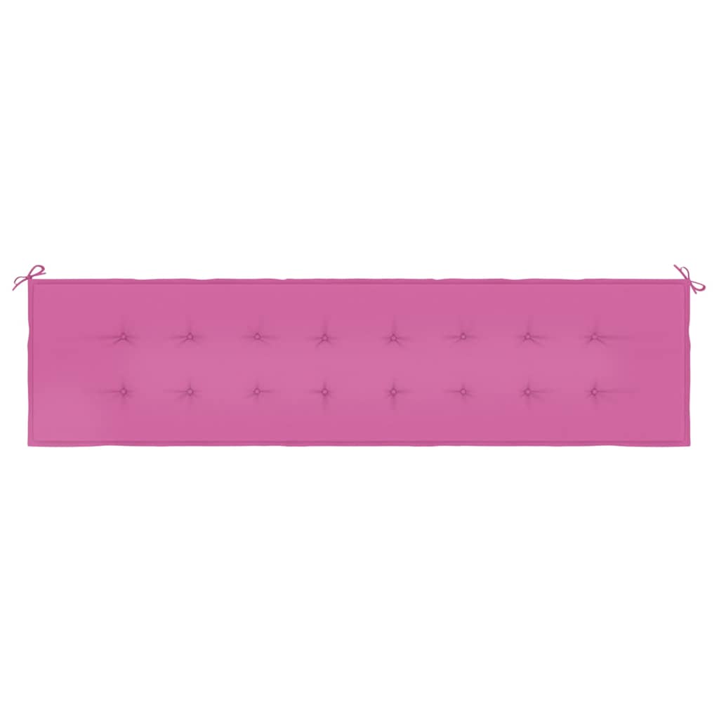 Gartenbank-Auflage Rosa 200x50x4 cm Stoff