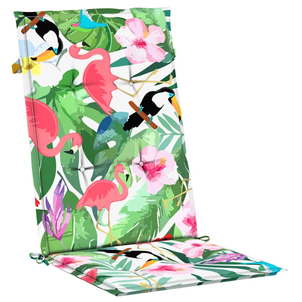 High-back cushion pads 4 pcs. Multicolored fabric