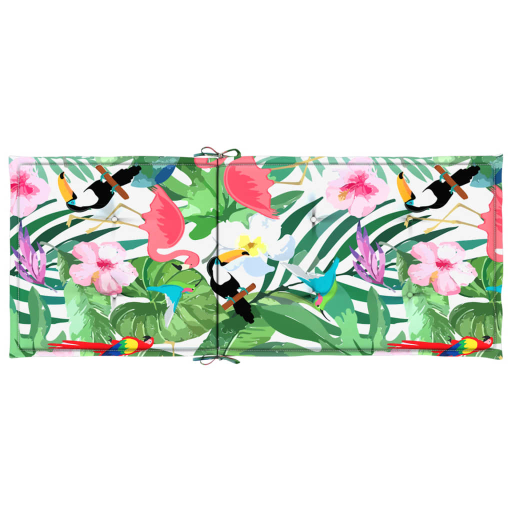 High-back cushion pads 4 pcs. Multicolored fabric