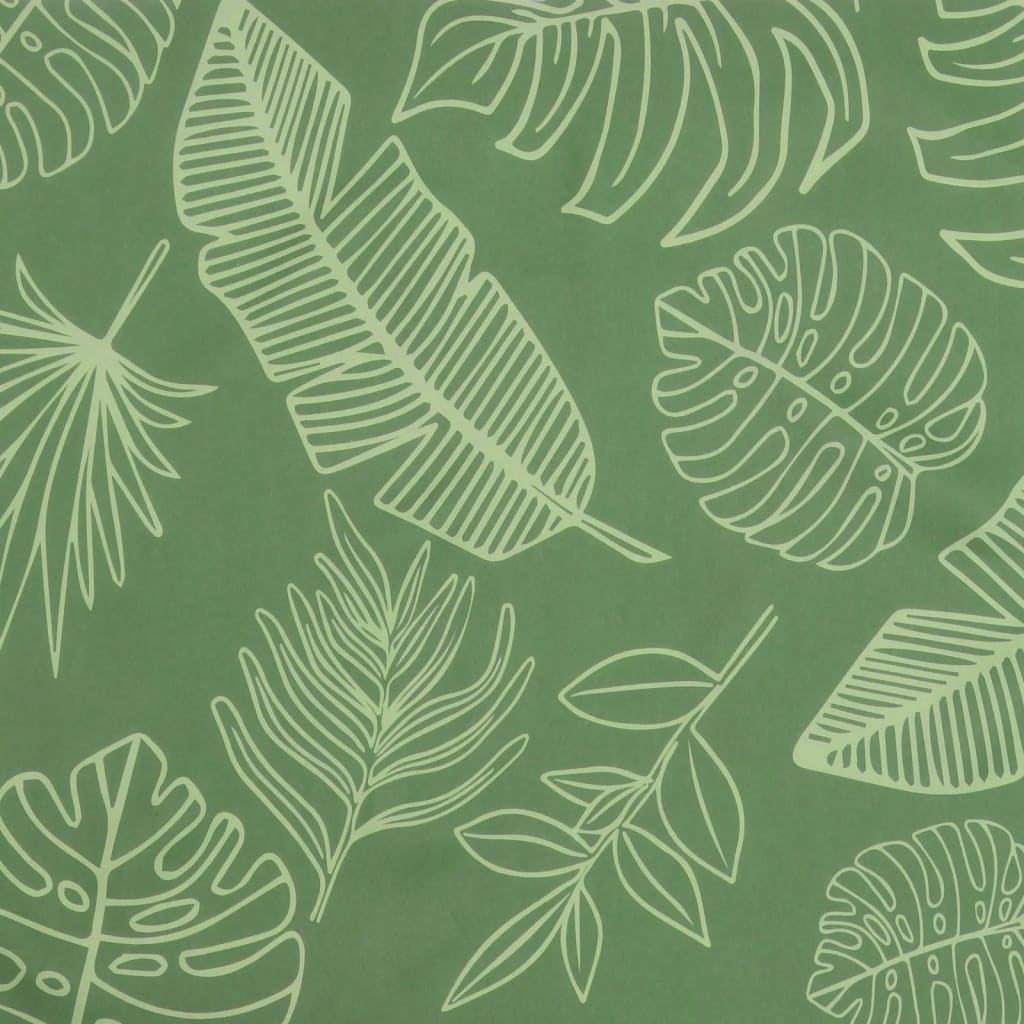 High-back Cushions 2 pcs. Leaf Pattern Fabric