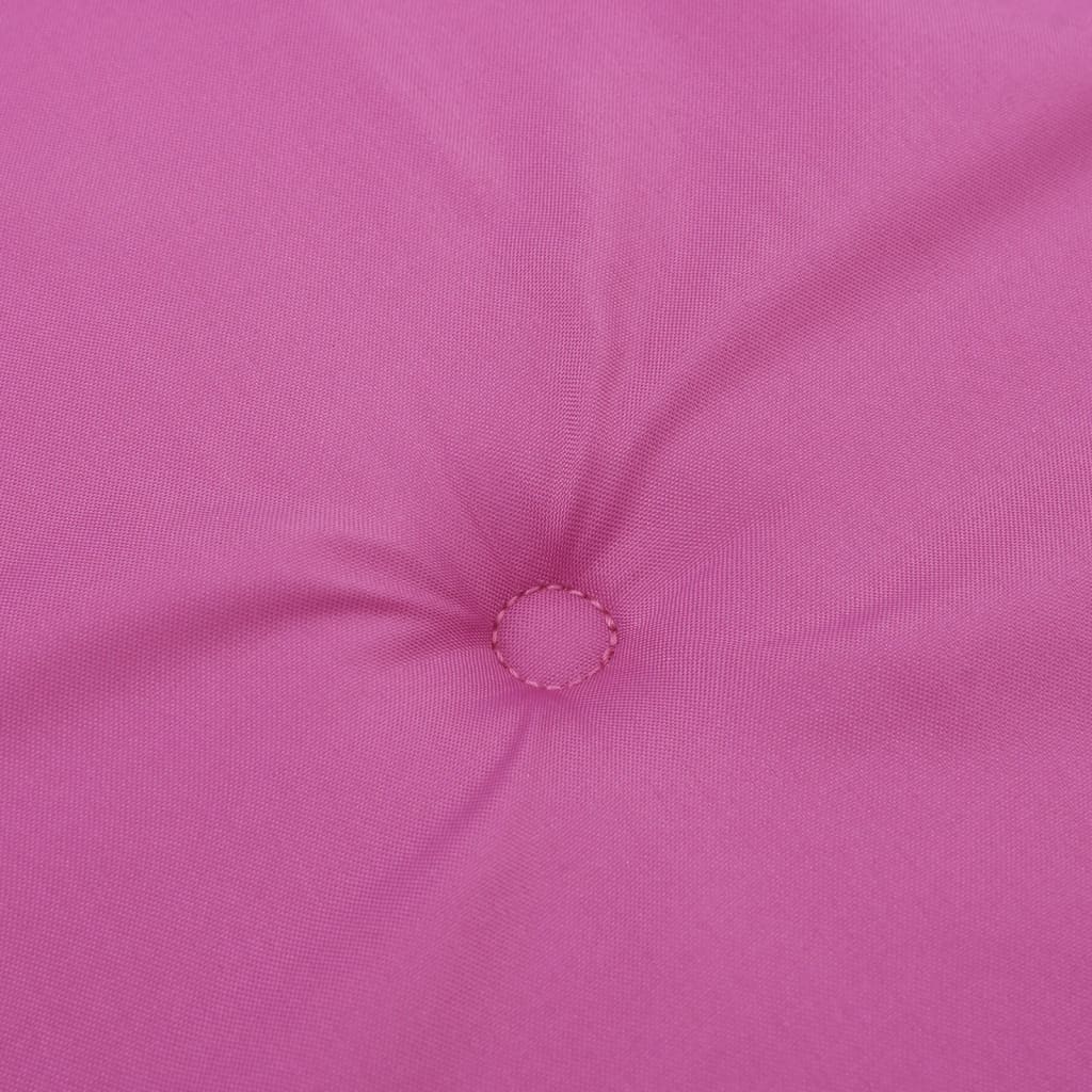 Garden Chair Cushions for High-Backed Chairs 2 pcs. Pink 120x50x3cm Fabric