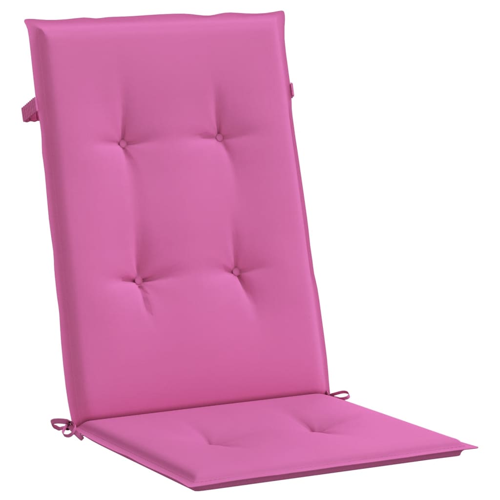 High-back cushion pads 4 pcs. Pink fabric