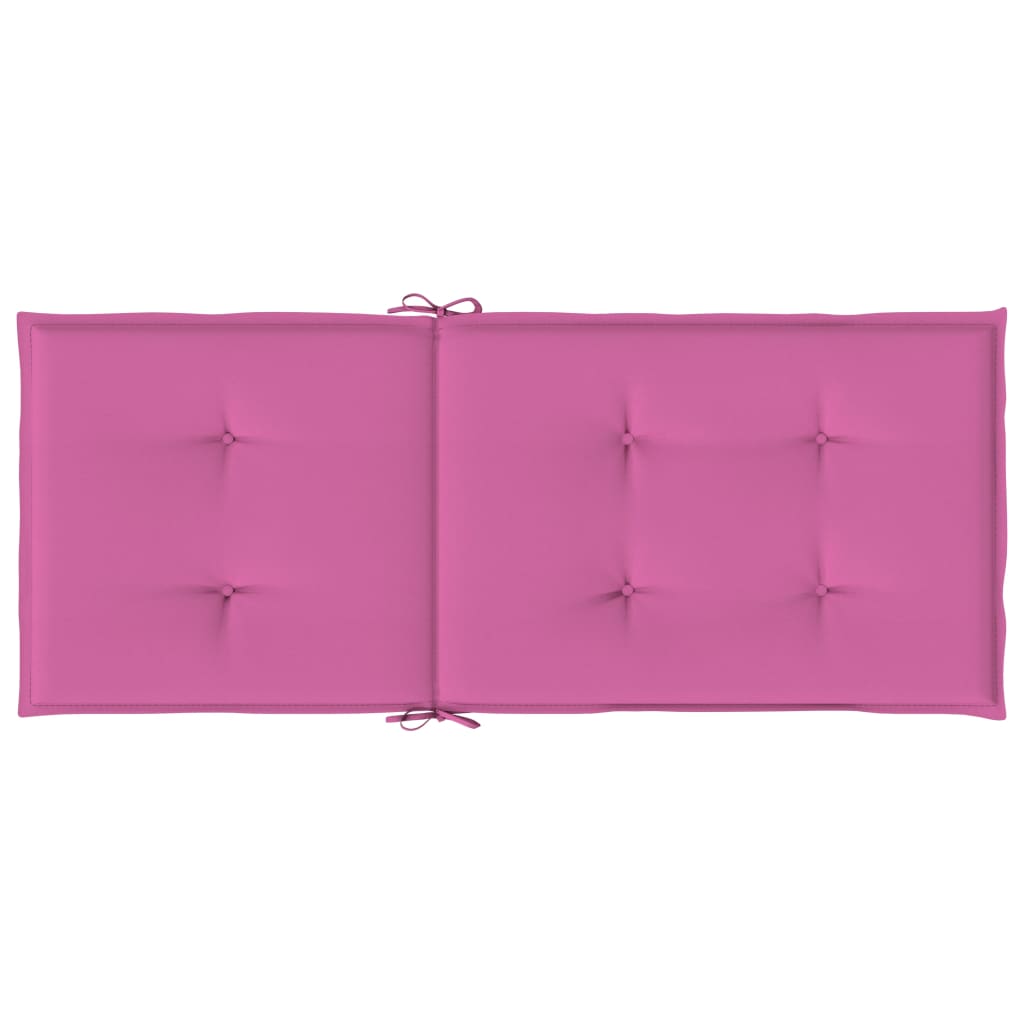 High-back cushion pads 4 pcs. Pink fabric