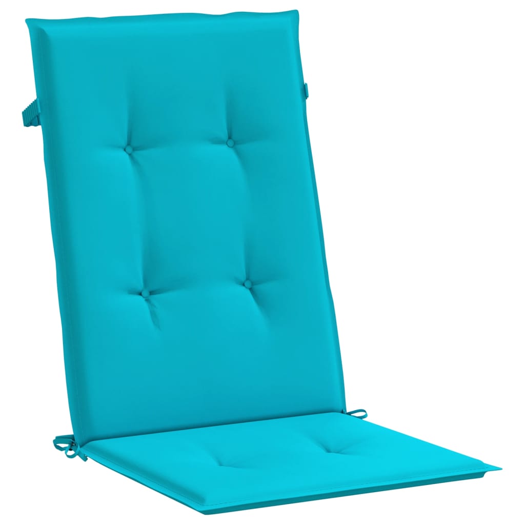 Coussins à dossier haut 6 pièces Tissu turquoise