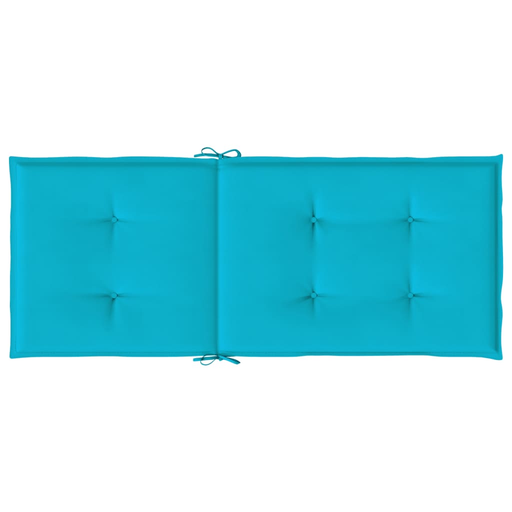 Coussins à dossier haut 6 pièces Tissu turquoise