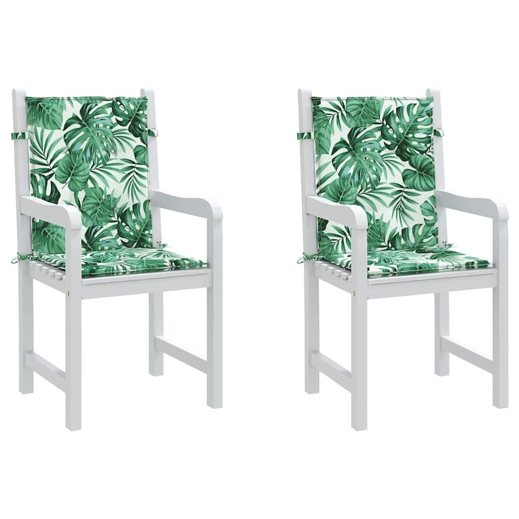 Back Support Cushion Leaf Pattern 2 pcs 100 x 50 x 3 cm