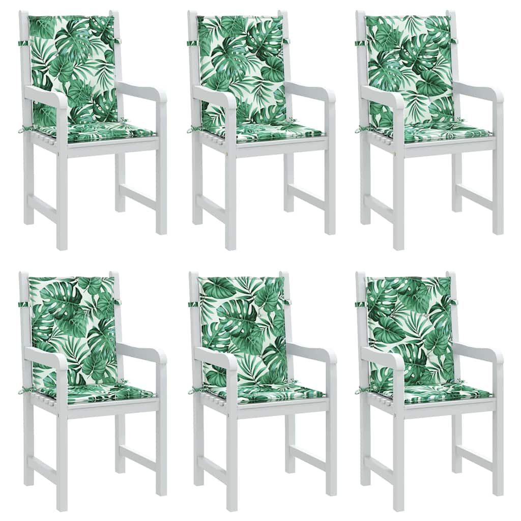 Coussin de dossier motif feuille 6 pcs motif feuille 100 x 50 x 3 cm