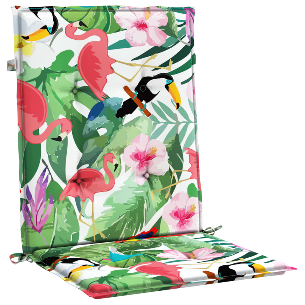 Coussins pour chaises basses 4 p. Tissu multicolore