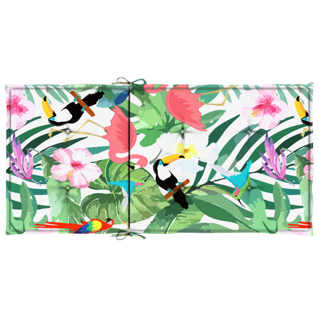 Coussins pour chaises basses 4 p. Tissu multicolore