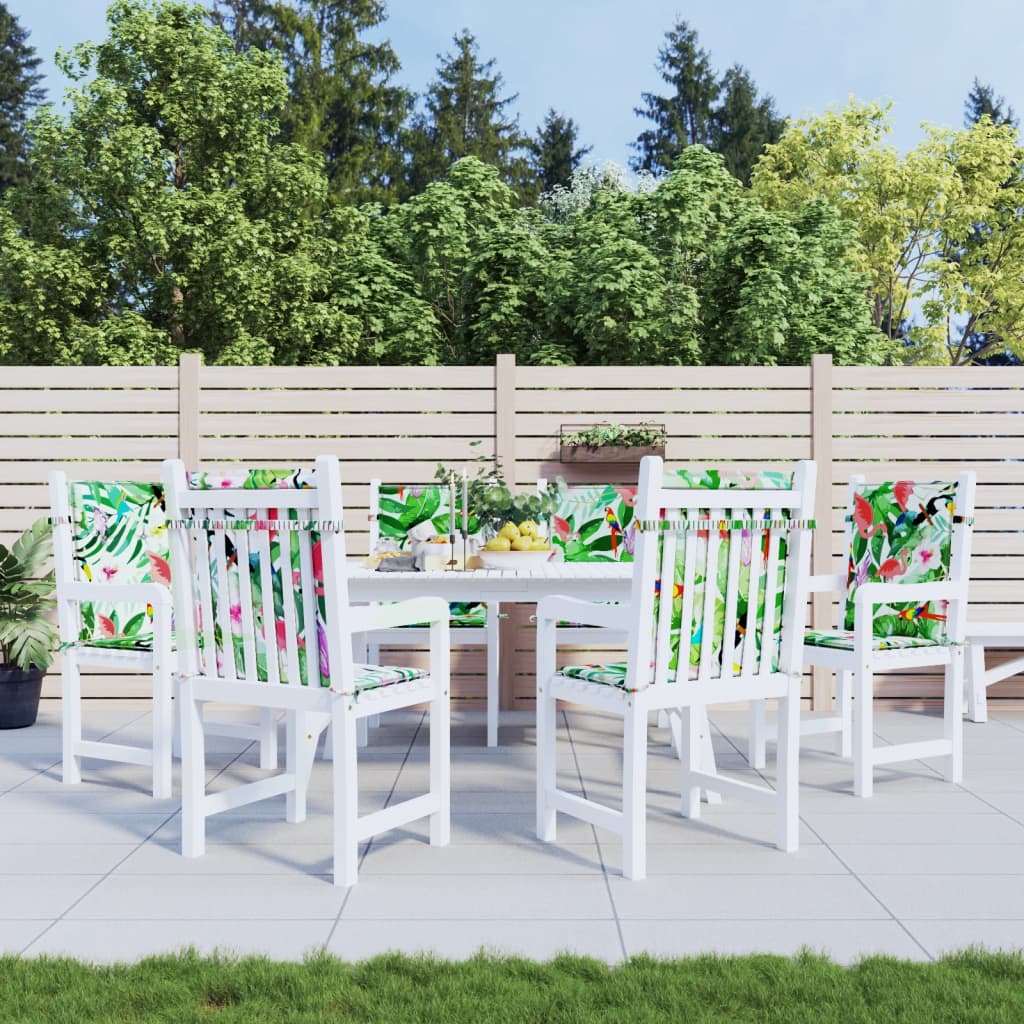 Coussins pour chaises basses 6 pcs Tissu multicolore