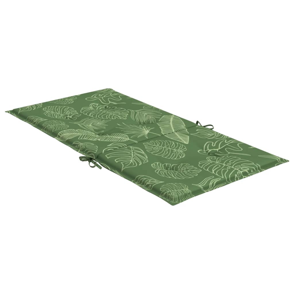 Coussins pour chaises basses 2 pcs Tissu motif feuilles