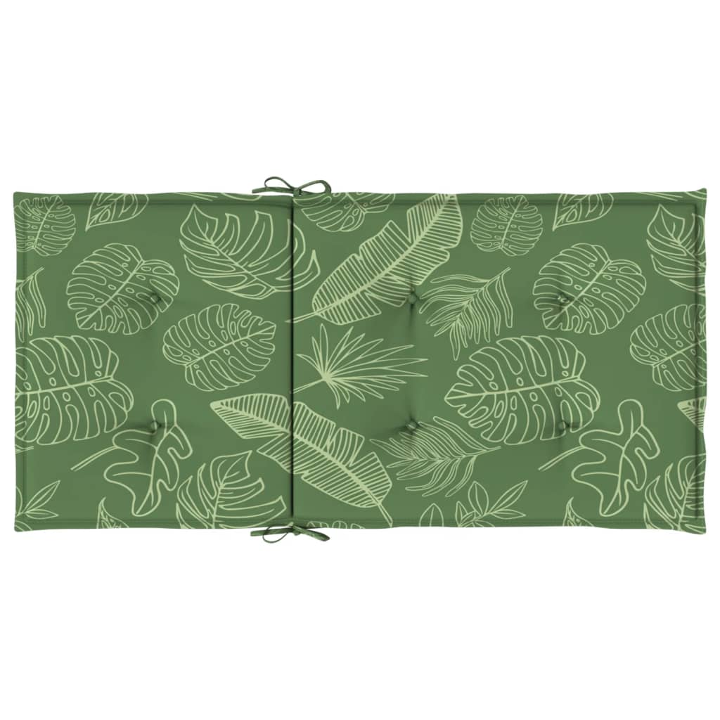 Coussins pour chaises basses 2 pcs Tissu motif feuilles