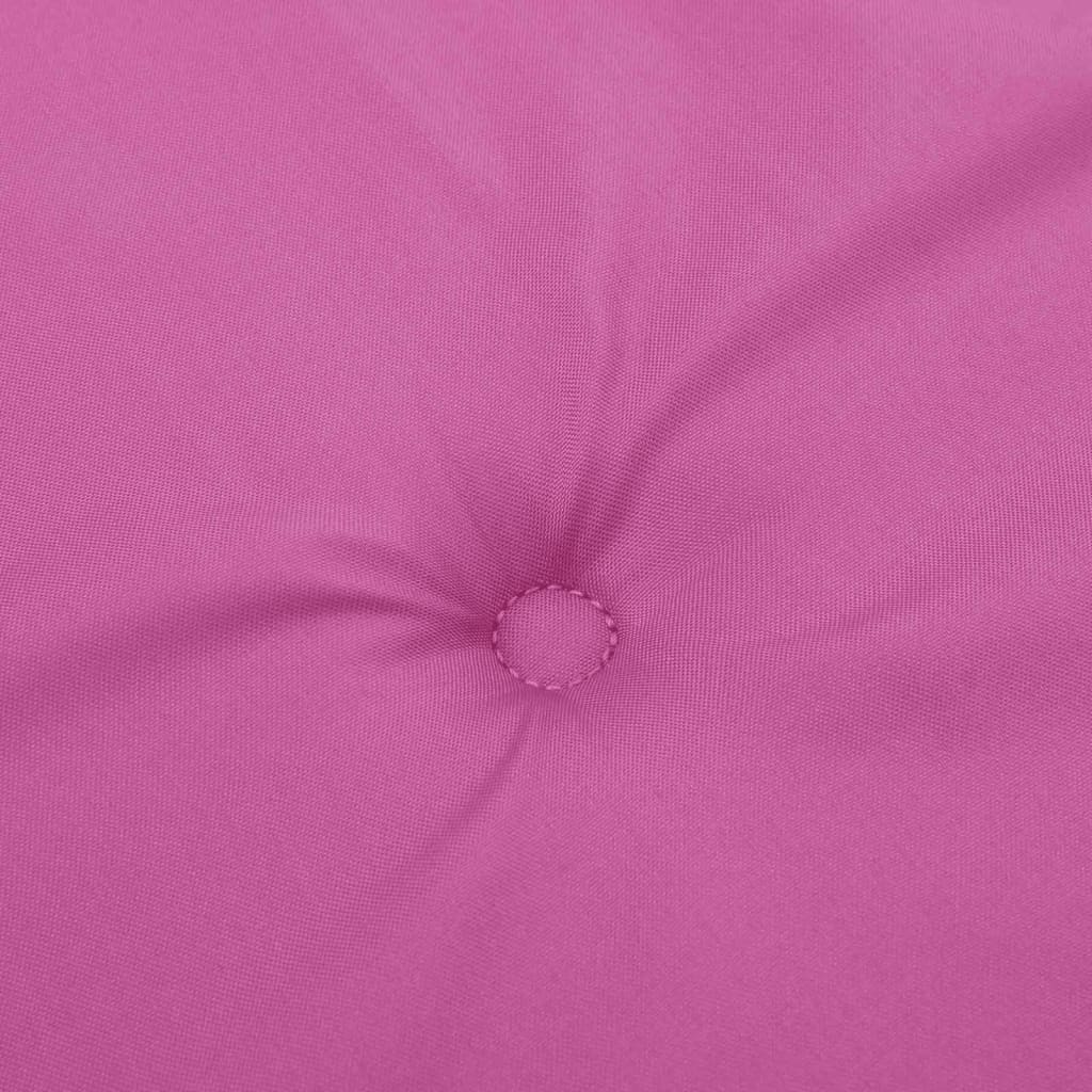Low-back chair cushions, 4 pcs, pink fabric