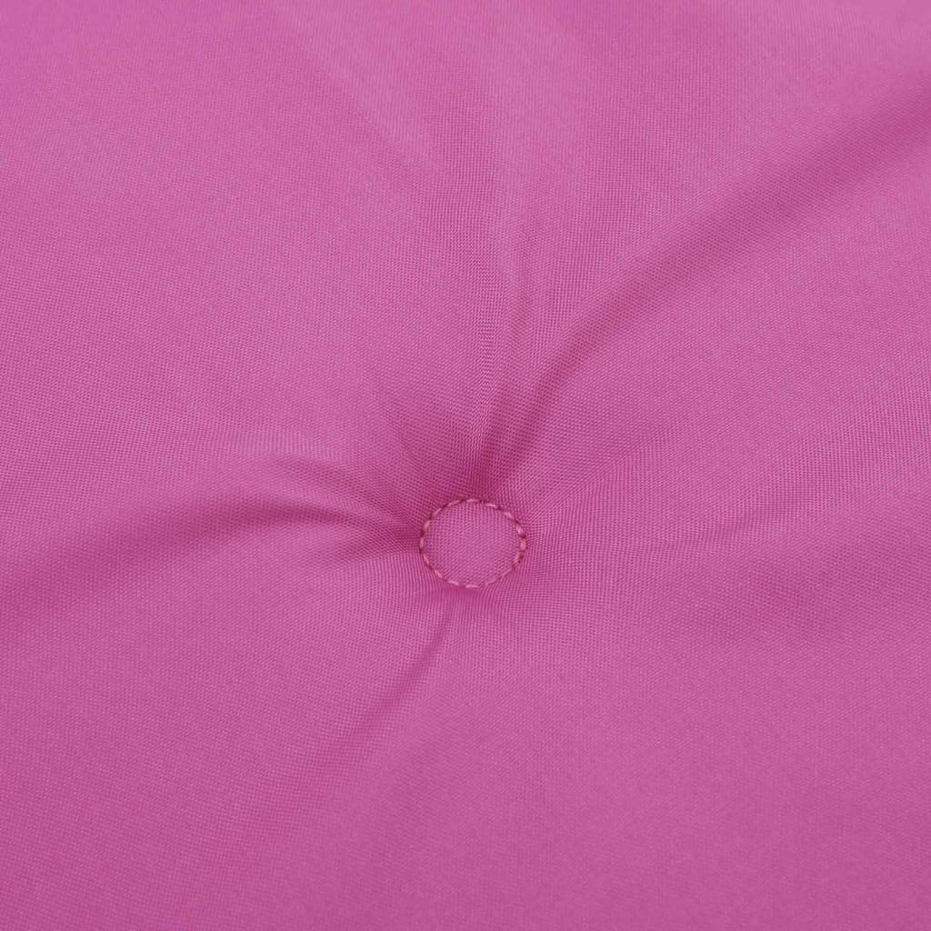 Niedriglehner-Auflagen 6 Stk. Rosa Stoff