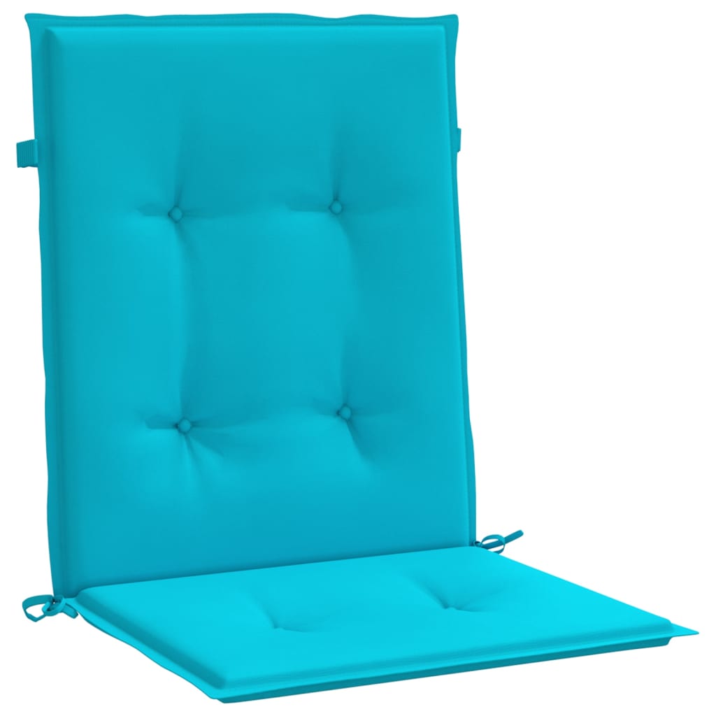 Coussins pour chaises basses 2 p. Tissu turquoise