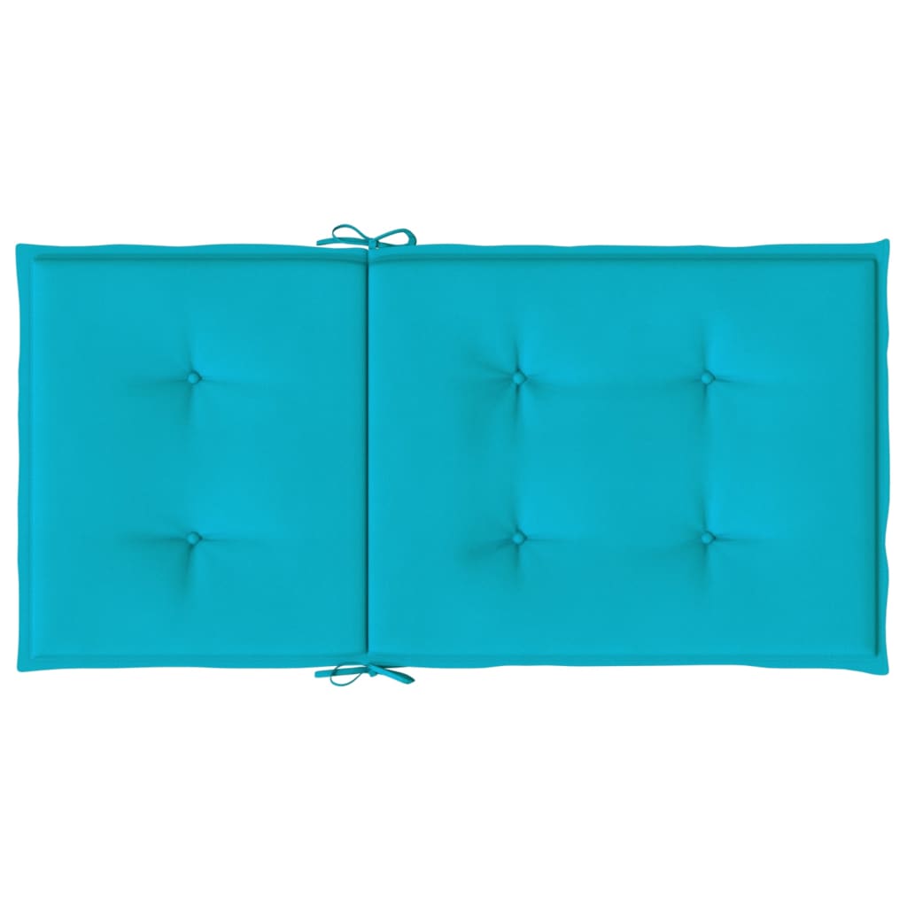 Coussins pour chaises basses 2 p. Tissu turquoise