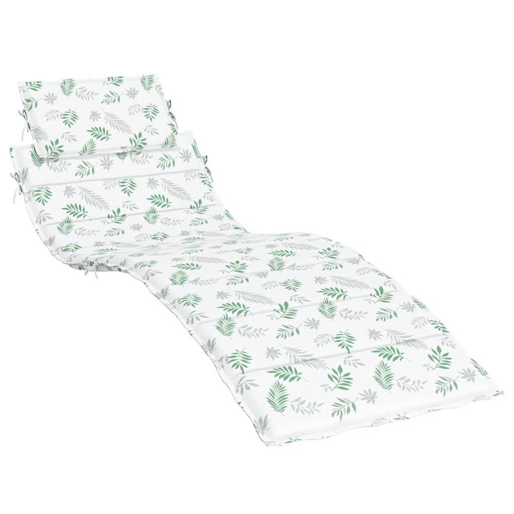 Coussin de transat motif feuilles tissu Oxford