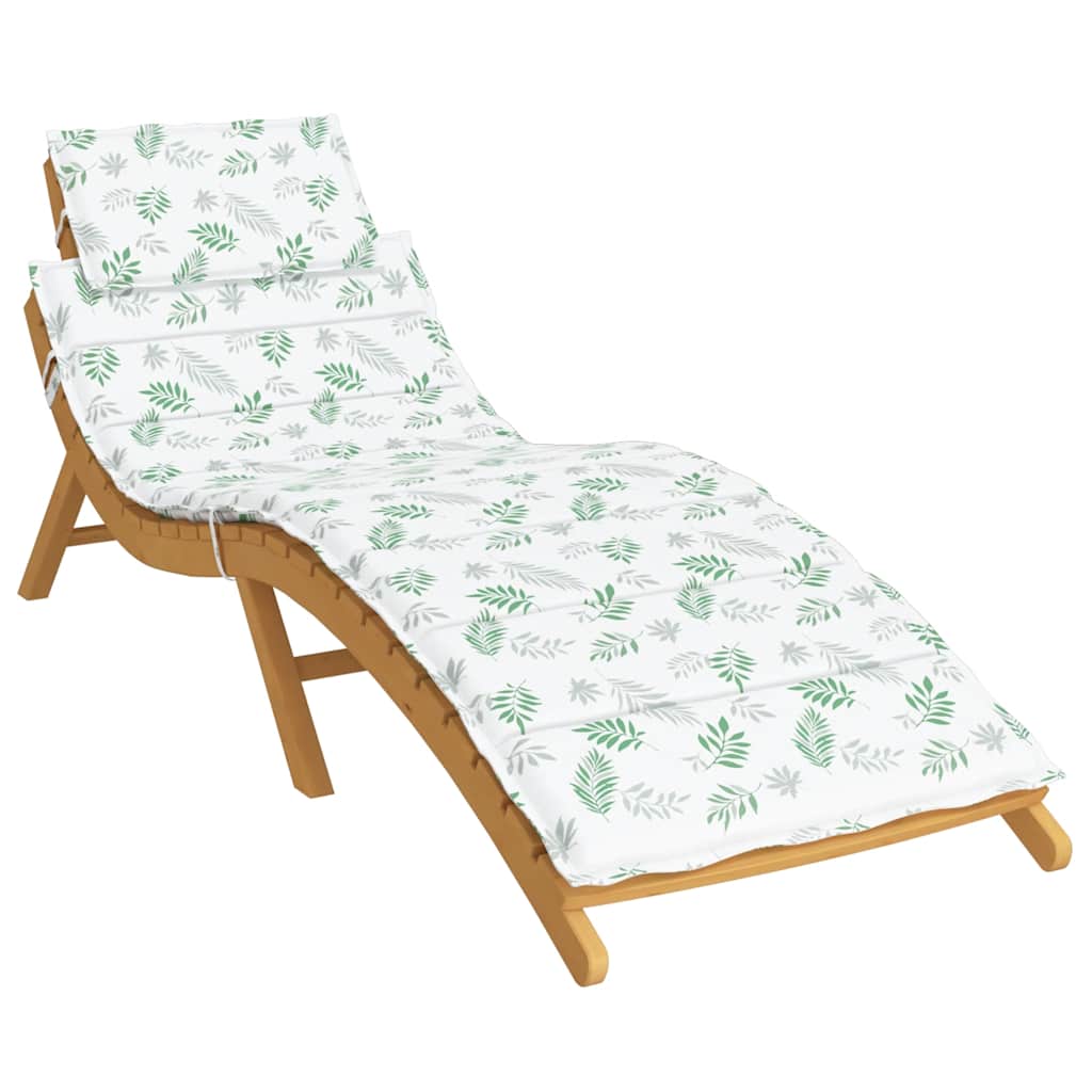 Coussin de transat motif feuilles tissu Oxford