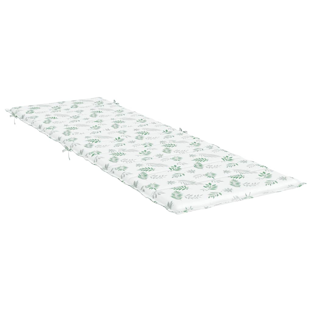 Coussin de transat motif feuilles tissu Oxford