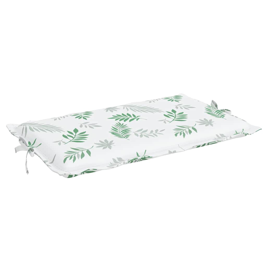 Coussin de transat motif feuilles tissu Oxford
