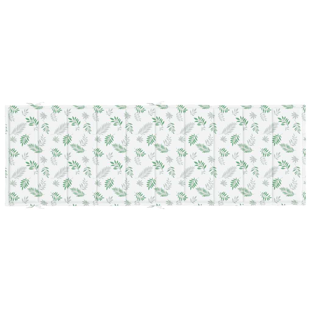Coussin de transat motif feuilles tissu Oxford